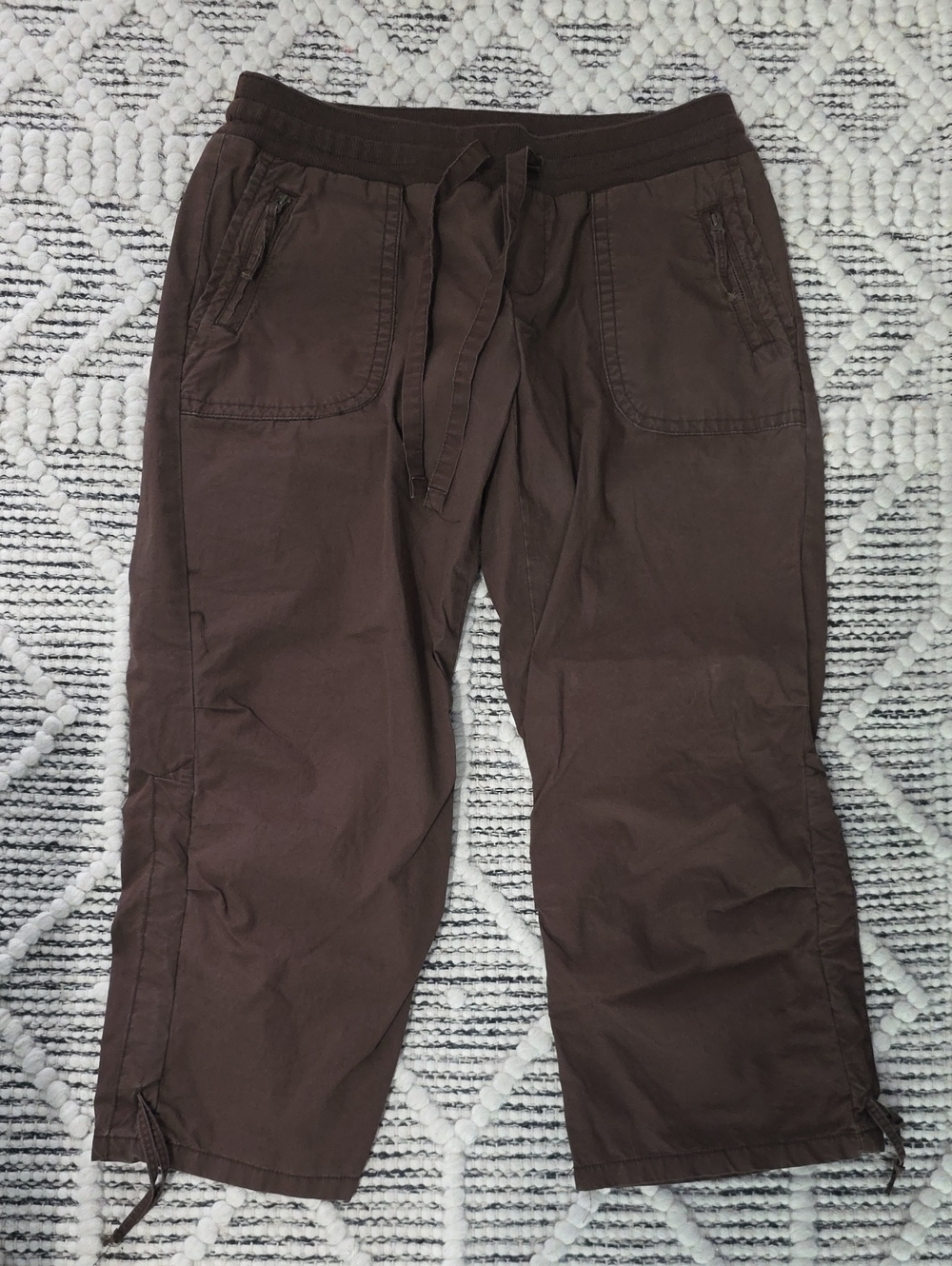 GAP Brown Drawstring Cargo Capris